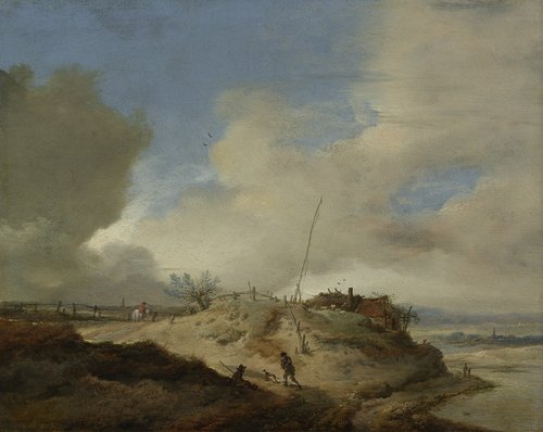 Dune Landscape with a Signal Post
