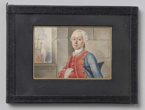 Portret van een zeeofficier
