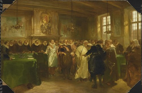 Prince Maurits Receiving a Russian Delegation in 1614