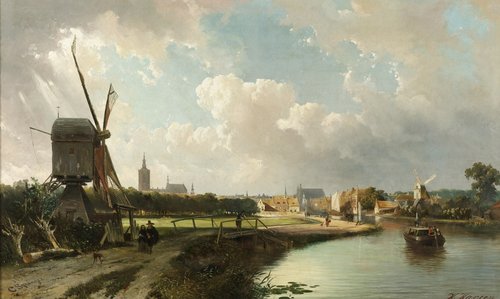 View of The Hague from the Delftse Vaart in the Seventeenth Century