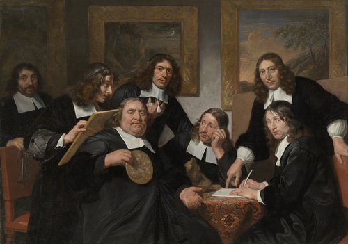 De overlieden van het Sint Lucasgilde te Haarlem, 1675