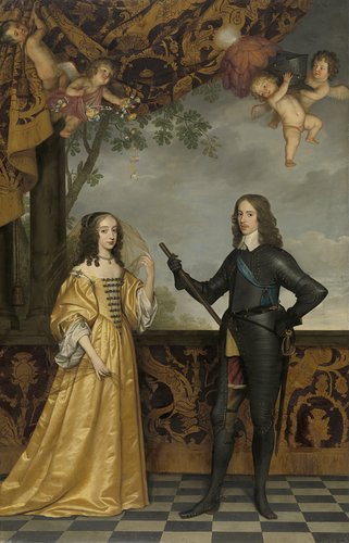 Portrait of Willem II (1626-1650), Prince of Orange, and his Wife Mary Stuart (1631-1660)