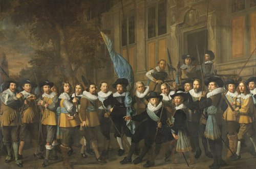 Officers and Other Civic Guardsmen of the IVth District of Amsterdam, under the Command of Captain Jan Claesz van Vlooswijck and Lieutenant Gerrit Hudde