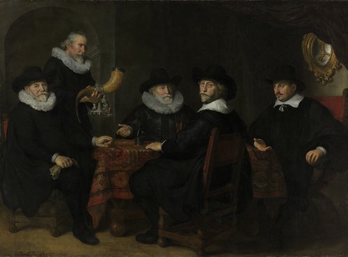 Portret van de doelheren der Kloveniersdoelen, Amsterdam