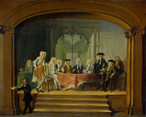 De regenten van het Aalmoezeniersweeshuis te Amsterdam, 1729