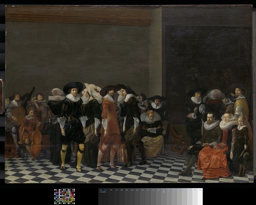 Bruiloftsfeest, vanouds bekend als 'De bruiloft van Adriaen Ploos van Amstel en Agnes van Bijler', 1616