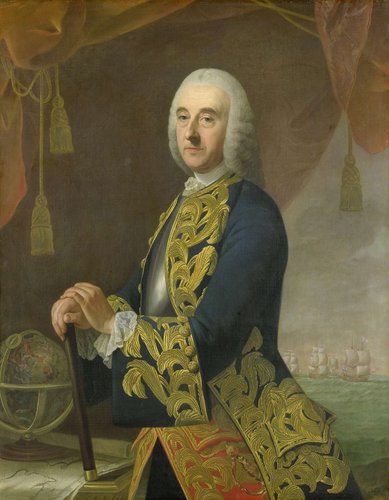 Hendrik Lijnslager (1693-1768). Vice-admiraal, zoon van Harmen Lijnslager en Judith Allijn