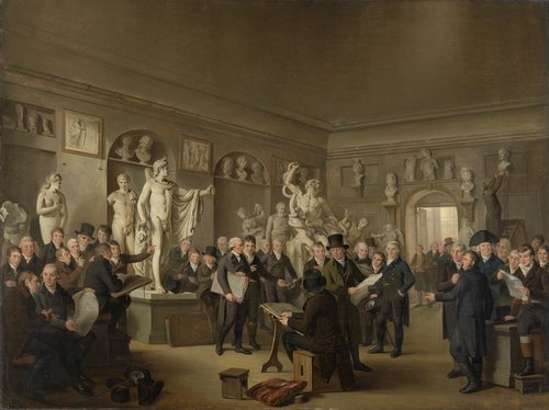 De beeldenzaal van de Maatschappij Felix Meritis
