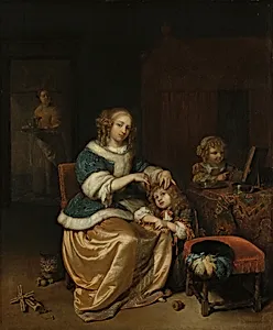 Interior with a Mother Combing Her Child’s Hair, Known as ‘Maternal Care’