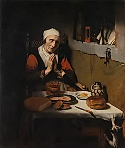 Old Woman Saying Grace, Known as ‘The Prayer without End’