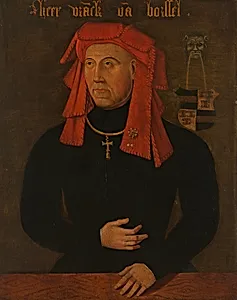 Portrait of Frank van Borselen, Lord of Sint Maartensdijk and Stadtholder of Holland, fourth Husband of Jacoba of Bavaria, Countess of Holland and Zeeland (Jacqueline, Countess of Hainaut)