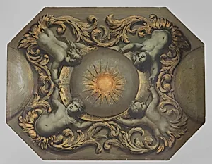 Schildering horend bij een plafond