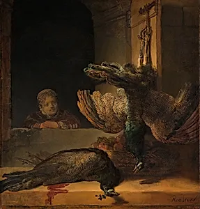 Still Life with Peacocks by Rembrandt van Rijn