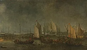 The Battle of the Slaak between the Dutch and Spanish Fleets on the Night of 12-13 September