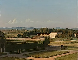 View of the Gardens of Villa Medici