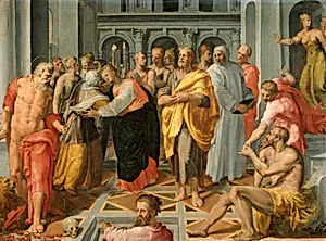 Visitation (Meeting of Mary and Elizabeth in the Presence of Saints Joseph and Jerome)