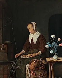 Woman Eating, Known as ‘The Cat’s Breakfast’