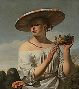 Woman in a Large Hat
