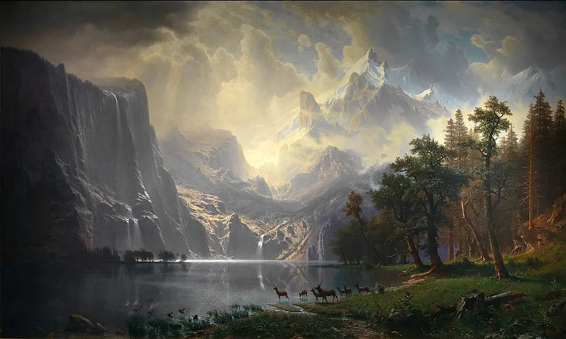 Smithsonian — Among the Sierra Nevada, California (1868) by Albert Bierstadt