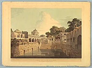 A Baolee Near the Old City of Delhi, from "Oriental Scenery: Twenty Four Views in Hindoostan" by Thomas Daniell, British, 1749 - 1840