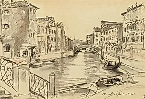 A Canal at Venice