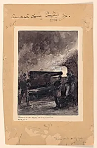 A Casemate Gun During the Conflagration