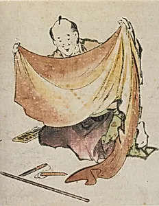 A Cloth Merchant by Katsushika Hokusai 葛飾北斎 (1760-1849)