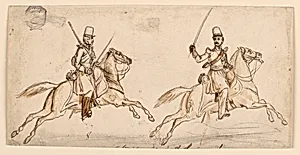 A Commissioned and a Non-Commissioned Cavalry Officer