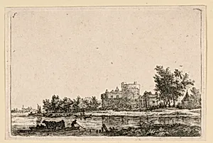 A Fortified Building Near the Water's Edge