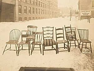 A Group of Chairs, Haverhill, Massachusetts by Williams Studio, ca. 1900-ca. 1937