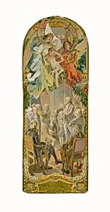 A Legislative Session (study for panel, Old Senate Office Building)