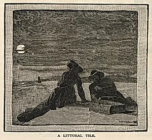 A Littoral Tile, from Scribner's Monthly, An Illustrated Magazine for the People, January 1879