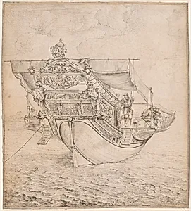 A Royal French Galley Seen from the Stern