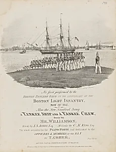 A Yankee Ship and a Yankee Crew (Sheet Music Cover)