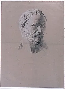 Academic Study of a Cast of a Bust of a Roman Senator