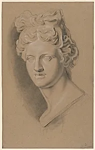 Academic Study of a Cast of a Classical Female Bust