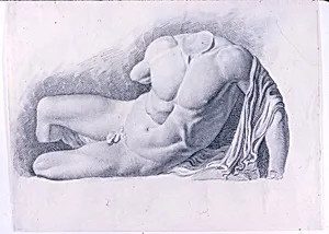 Academic Study of a Cast of a Classical Nude