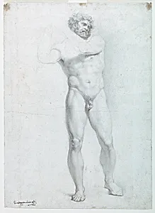 Academic Study of a Male Nude
