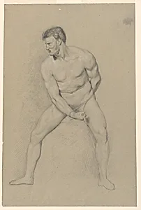 Academic Study of a Male Nude