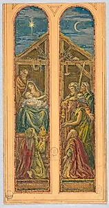 Adoration of the Magi (Design for Stained Glass Window)