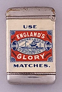 Advertisement for "England's Glory Matches, S.J. Moreland & Sons"