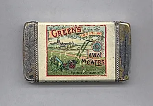 Advertisement for "Green's Lawn Mowers"