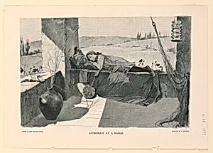 Afternoon at a Ranch, Illustration for Century Magazine (XXVIII, No. 4, August 1889, p. 502)