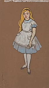 Alice (costume design for Alice-in-Wonderland, 1915)