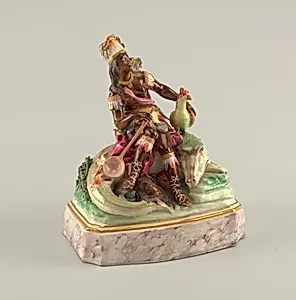Allegorical Figure of "America" by Alcora Ceramic Factory, Spanish, 1727 – 1858