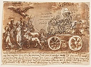 Allegory of the Triumph of the Church, Second Scene by Jan van der Straet, called Stradanus, Flemish, 1523–1605
