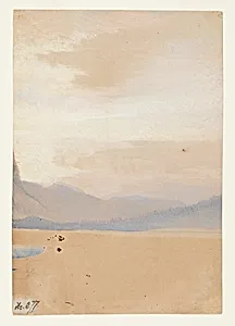 American Plains with Mountain Range in the Distance by Thomas Moran, American, b. Britain, 1837â1926