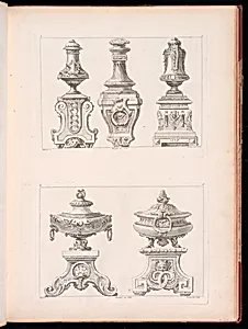 Andiron Designs by Gilles-Marie Oppenord, French, 1672–1742