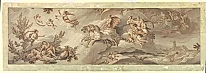Apollo in his Chariot Transforms Night into Day