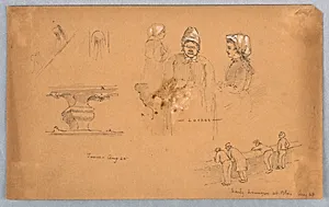 Architectural and Figure Sketches by Arnold William Brunner, American, 1857–1925
